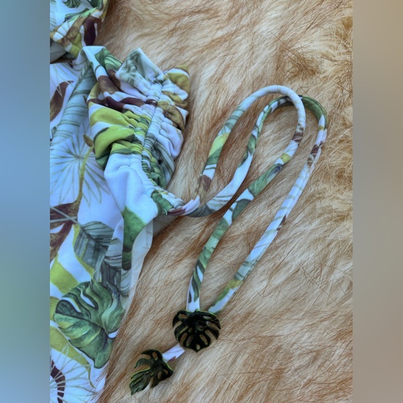 KANOMI Bikini 👙 One shoulder Top bottom matching set SzM high waisted swimsuit - Picture 2 of 12